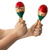 Tiger MAR56-NT Natural Hand Painted Wooden Maracas