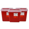 Oakridge Two Gallon Sharps Containers with Pop Up Lid -