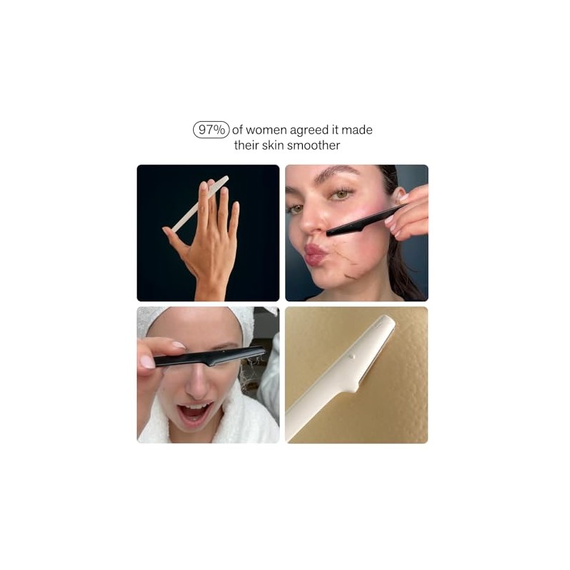 Nimbi Dermaplaner Razor, Precision Eyebrow Shaper, Facial Hair Removal &