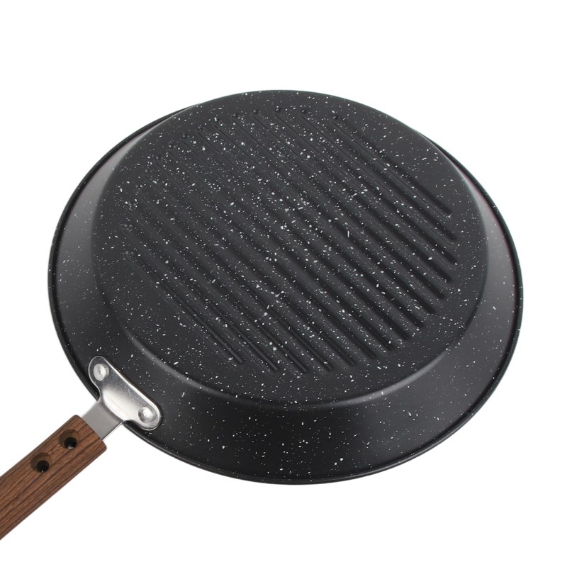Round Grill Pan Universal Non Stick Multifunctional Flat Bottom Frying