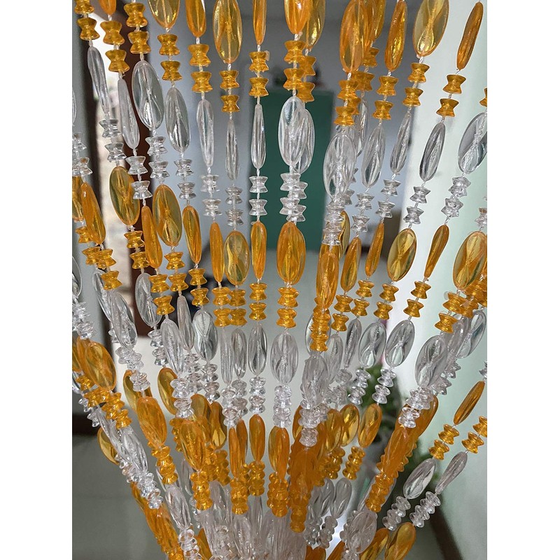 ZiDeTang Acrylic Beaded Door Curtain Décor Tassel Room Divider Curtain
