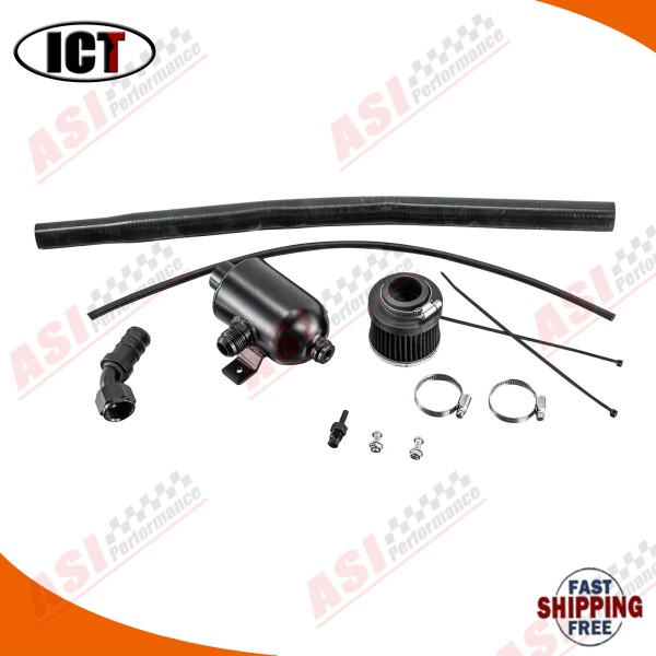 ASI Performance Aluminum Oil Catch Can Kit for 2016-2025 Polaris
