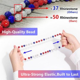 DERAKUS Baseball Necklace 18in Baseball Chain and Bracelet Set Beaded Necklace Pollyanna for Men Women Bling Rhinestone Drip (Yellow+Black+White)