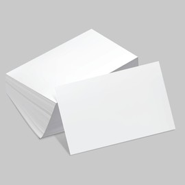 Blank White Business Cards Flash Cards Home Schools Packs Kraft Craft - Pack of 100