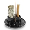Handmade Ceramic Incense Burner for Palo Santo Incense Sticks, 4