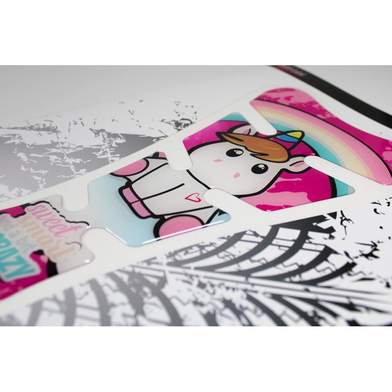 Tankpad Gel Sticker Motorcycle Pink Unicorn Compatible with Honda X508951VA