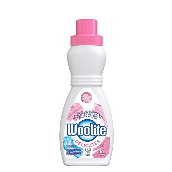 Woolite Delicates Hypoallergenic Liquid Laundry Detergent, 16 fl oz Bottle, Hand & Machine Wash (Pack of 7)