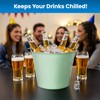 PLEXON Galvanized Metal Ice Bucket for Parties Coctail Bar Restaurant