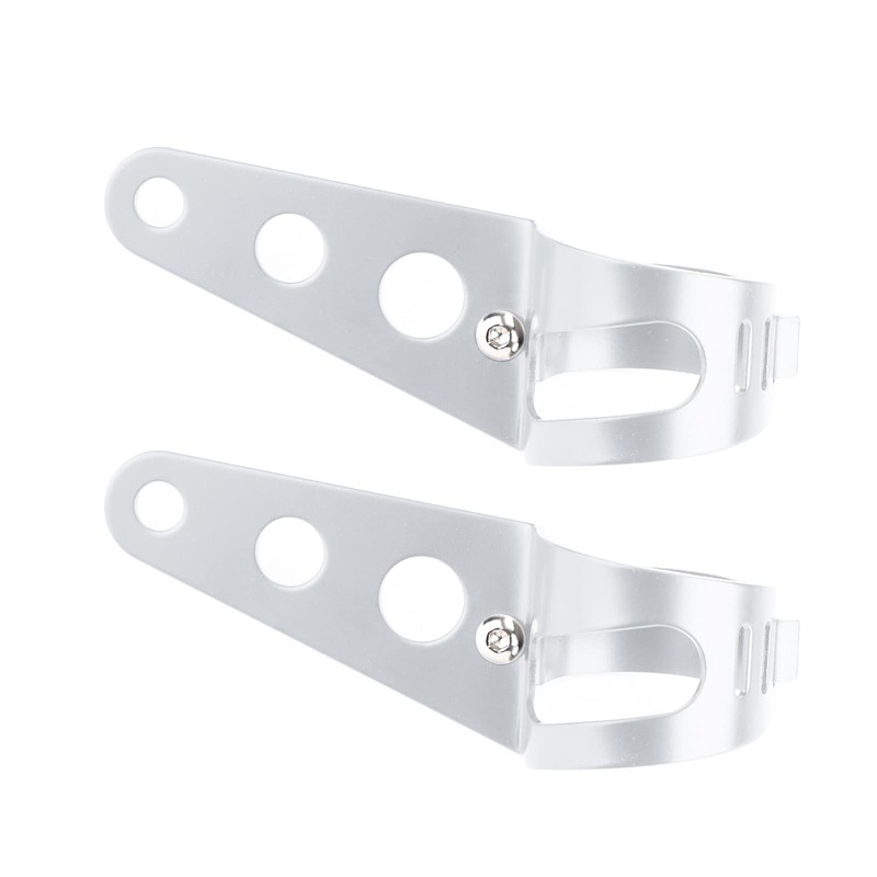 MAD HORNETS 43mm-50mm Fork Chrome Headlight Mount Bracket Motorcycle Headlight