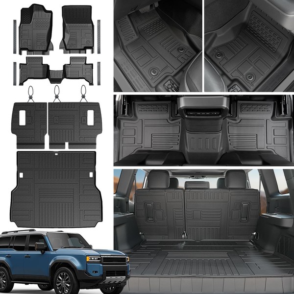 JOULARISE Floor Mats Cargo Mat Set for 2024 2025 Toyota