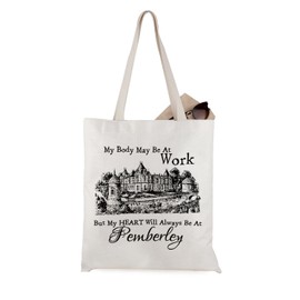 WCGXKO Romance Movie Inspired Tote Bag Bookish Gift Book Lover Gift (Pemberley Tote CA)