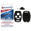 KeylessKing* For 2009 2010 2011 2012 2013 2014 Honda Pilot Remote Key Fob Uncut Shell Case