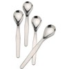 RSVP International Poached Egg Spoon, 4 Piece Set Multipurpose Use