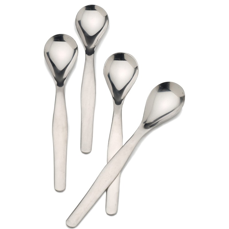 RSVP International Poached Egg Spoon, 4 Piece Set Multipurpose Use