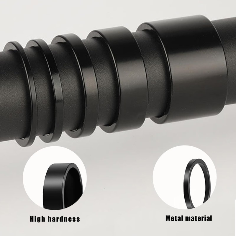 Pack of 10 Ahead Spacer 1 1/8 Inch, Aluminium Bicycle