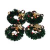 10Pcs Christmas Wreaths Miniature Scene Models Dollhouse Accessories for Above