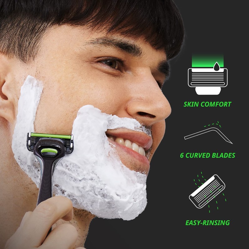 Dorco Pace 6 Pro - Six Blade Razor System with