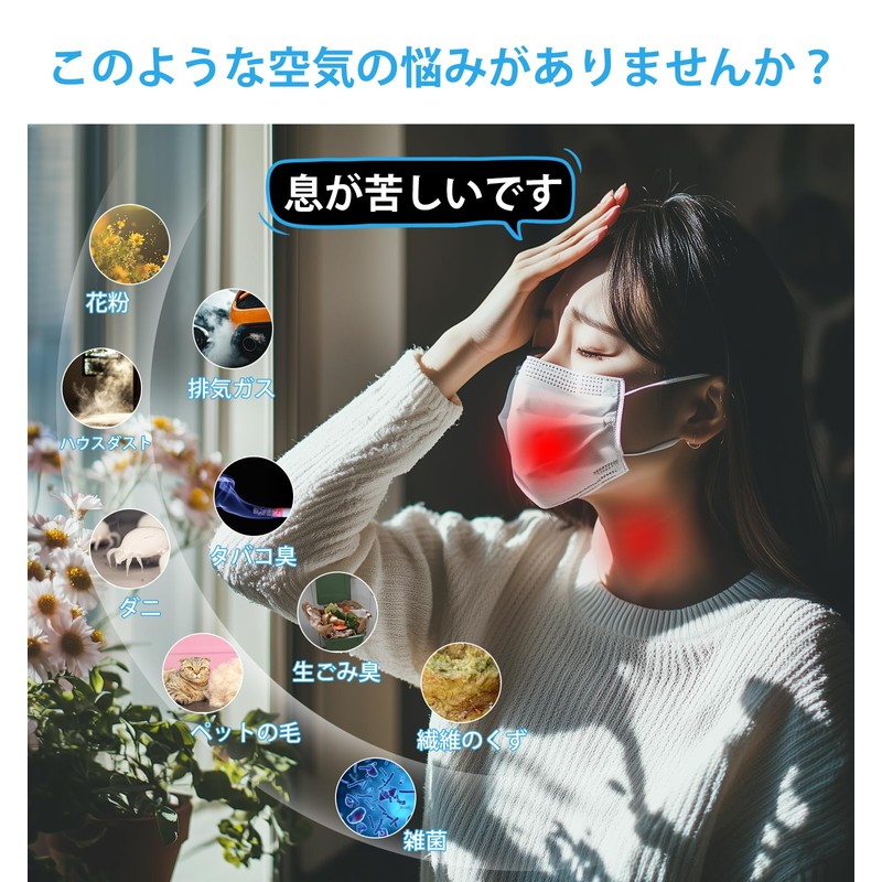 Tailulu AP050 Air Purifier, Replacement Filter, Electrostatic Hepa Filter, Activated