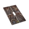 Rustic Barn Door Single Toggle Light Switch Plate Decorative 1
