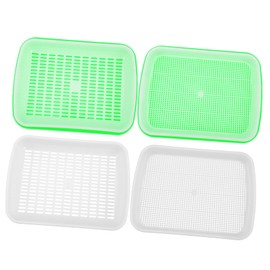 Kisangel 1set Multi-Functional Sprout Trays Wheatgrass Storage Trays Vegetable Starter Reusable for Home