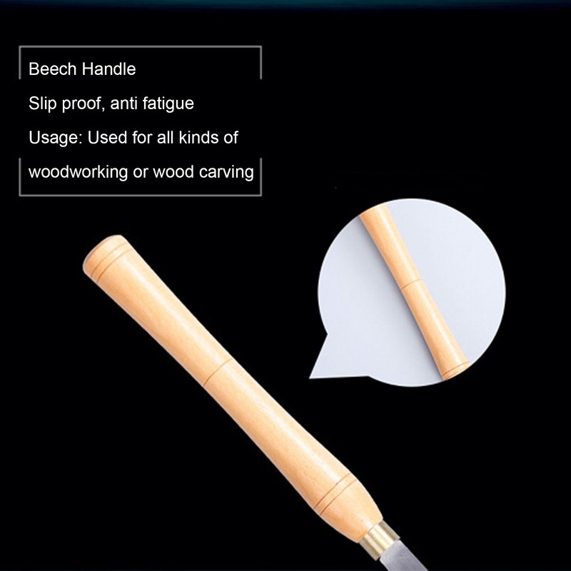 Wood Lathe Turning Tool HSS Lathe Chisel Tool Ergonomic Beech