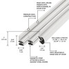 M-D Building Products 47006 White Vinyl with Magnetic Strip Top