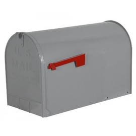 Group Jumbo Size Steel Rural Mailbox ST200000, Gray L8