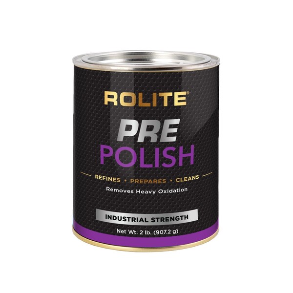 Rolite Pre-Polish Paste - Stain and Oxidation Remover For Heavily Oxidized, Discolored and Corroded Metal, Clear Coated and Gel-Coated Surfaces, 2 Pounds, 1 Pack
