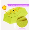 BELLA LEAF 9ft 3 Tiers LED Lights Patio Umbrella with