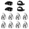 JIYIN 12 Piece Thumb Picks Set, Adjustable Banjo Picks 8