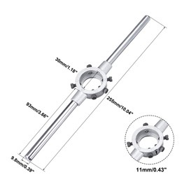 sourcing map Die Stock Handle Wrench Holder for Metric M10-M11 / 20mm-30mm OD Round Die