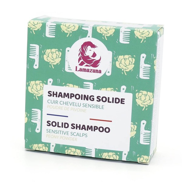 Lamazuna Solid Shampoo | Sulphate Free | With Peony Powder