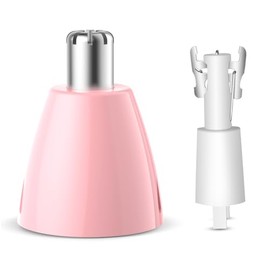 ZORAMI Replacement Nose Hair Trimmer Head, Stainless Steel Blades, Designed Rechargeable Trimmer, Pink