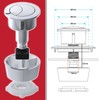SPARES2GO Universal Toilet Cistern Double Flush Push Button Set for