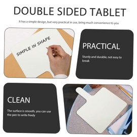 TEHAUX 2pcs Handheld Writing Boards Double-Sided Erasable Whiteboard Large Mini for Classroom Games Icebreakers Voting