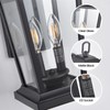 Smeike Dusk to Dawn Outdoor Wall Lantern, Large Exterior Wall