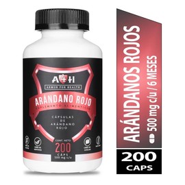 Suplemento Arándano Rojo 200 Cápsulas 500mg A4h Armor For He Sabor Sin Sabor