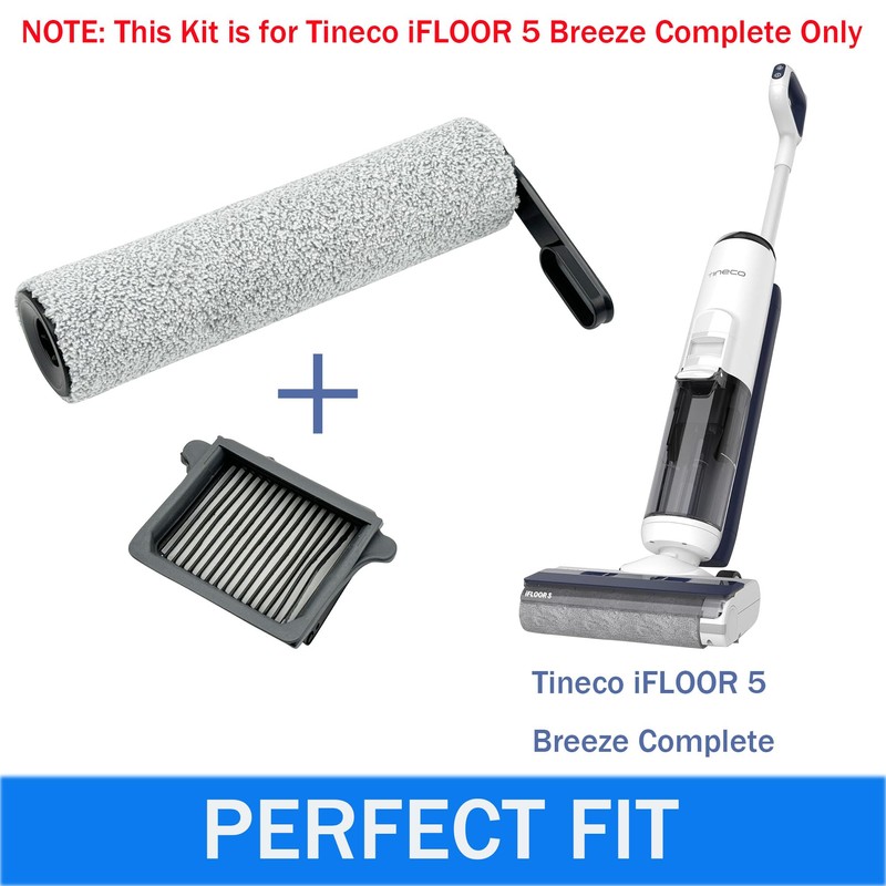Brush Rollers and Filters Replacement Compatible with Tineco iFLOOR 5