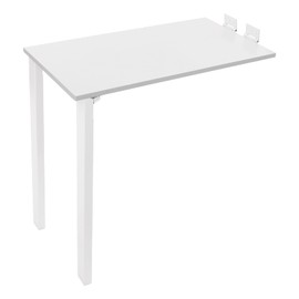 QUSKLISU Folding Dining Table, Wall Mounted Folding Table Learning Home Hanging Table Fold Down Desk for Small Saving Spaces Floating Desk for Kitchen & Dining, Work Bench Lounges (White)