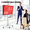 AOKCOS Rolling TV Stand - Mobile TV Stand on Wheels