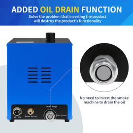 Automotive Smoke Machine Built-in Air Pump, 12V DC Smoke Leak Detector for Pipe System, Fuel Leakage, Leakage Diagnostic Tester for All Cars