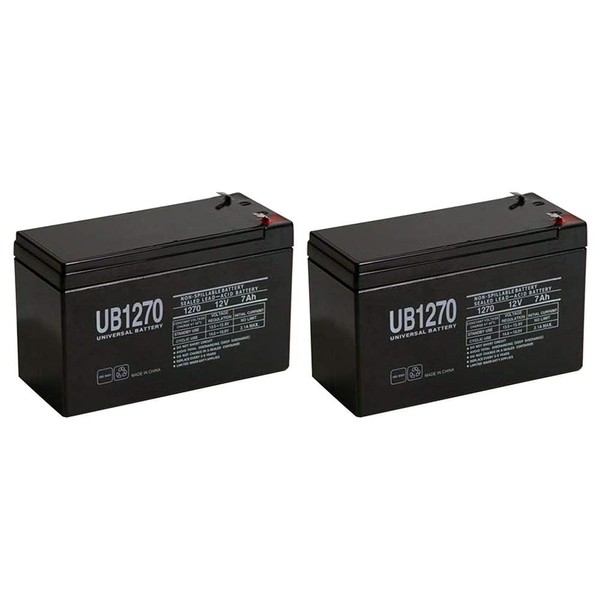 UPG 12V 7AH Battery for RBC17 BE550G BE650BB BE650G BE650BB-CN BE725BB BE750G - 2 Pack