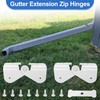 Gutter Zipper Hinges for Gutter Downspout Extension, Gutter Extension Hinge