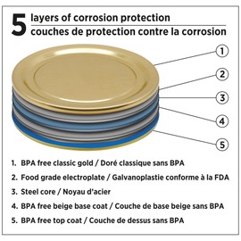 Starfrit 12 Regular Mouth Canning Lids (70 mm)