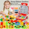 OTONOPI Dough Play Kitchen Creations Colour Dough Set Waffle Pizza