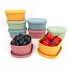 fecoqi 10oz(8pcs) Silicone Snack Containers Food Storage Containers, Reusable Small