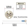DiCUNO G4, GU5.3 Bi-Pin Ceramic Base Socket, MR16, MR11 Halogen