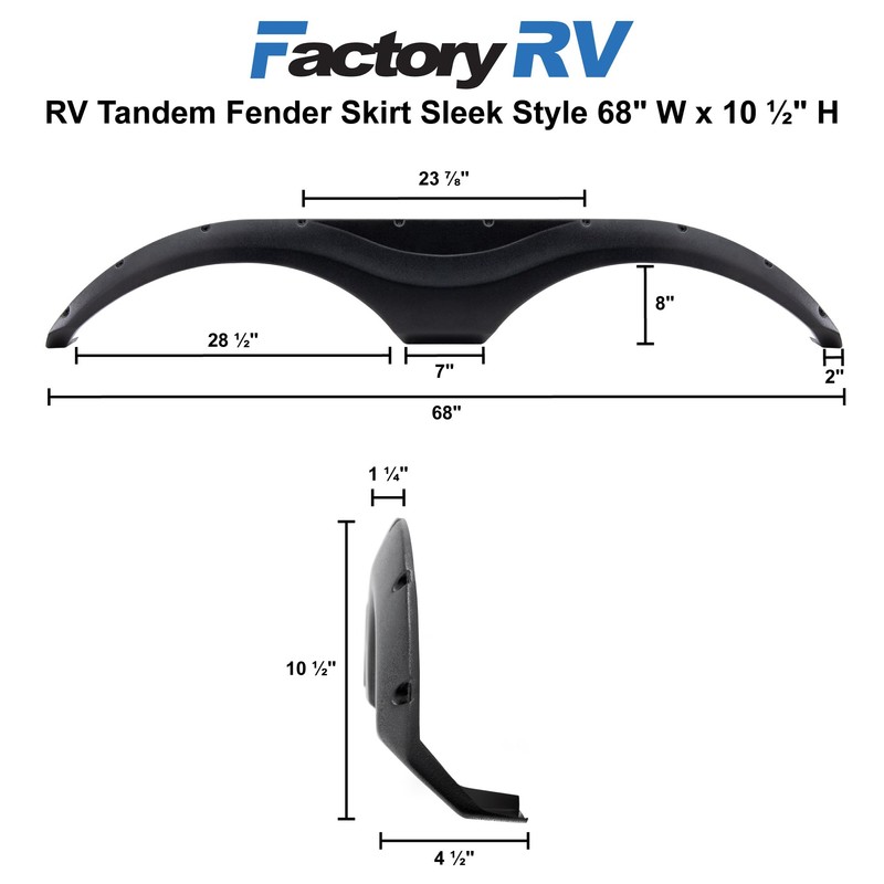 Tough Grade Tandem Fender Skirt | 68" x 10 ½"