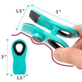 Hedameili Chip Clips Bread Clips Bag Clips Magnetic Clips Chip Clip Chip Clips Bag Clips Food Clips Clips for Food Packages Chip Bag Clip (10pcs Colored)