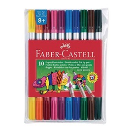 Faber-Castell Double Tip Felt Tip Pens Pack of 10